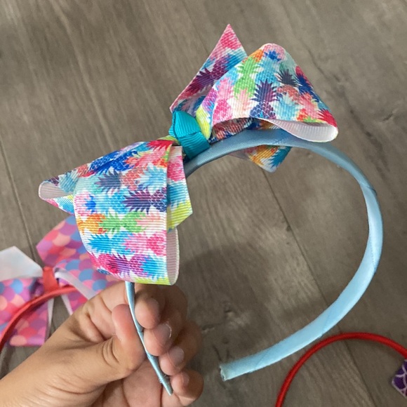 Bundle of 3 Girls Headbands Hair Bows - Picture 3 of 4